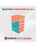 ShishaMesse Selection Theken Display - BUNT 8X3  nicht bef&uuml;llt