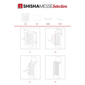 ShishaMesse Selection - 1/4 Chep Display Kiosk
