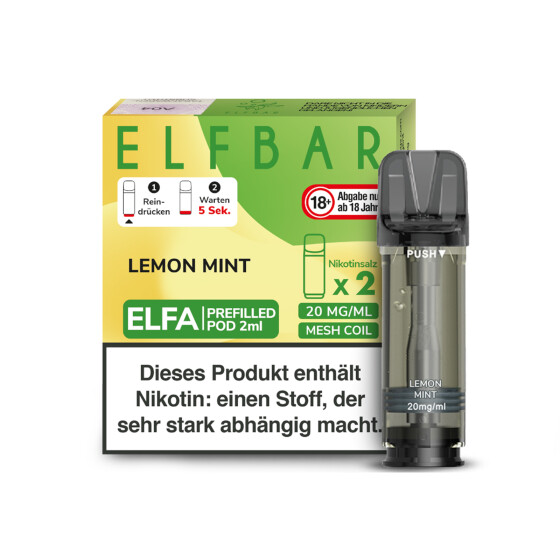 ELFBAR Elfa Pod - Lemon Mint