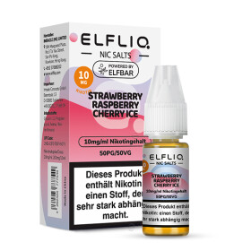 ELFBAR Elfliq 10ml - Strawberry Raspberry Cherry Ice 20mg