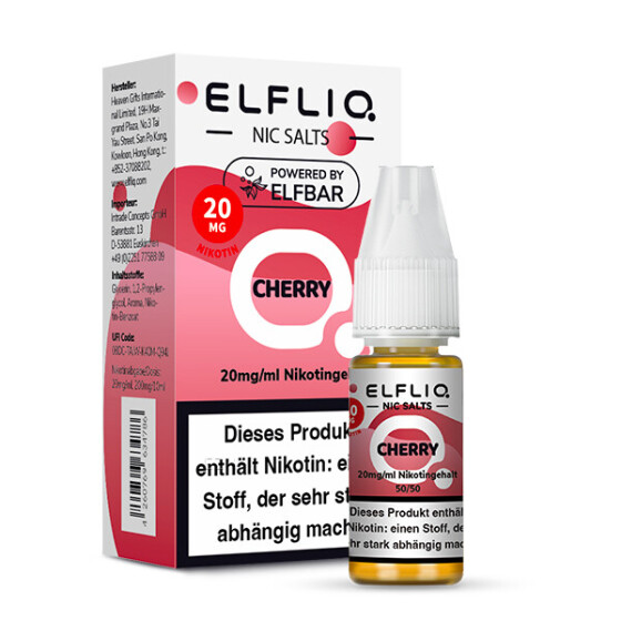 ELFBAR Elfliq 10ml - Cherry 20mg