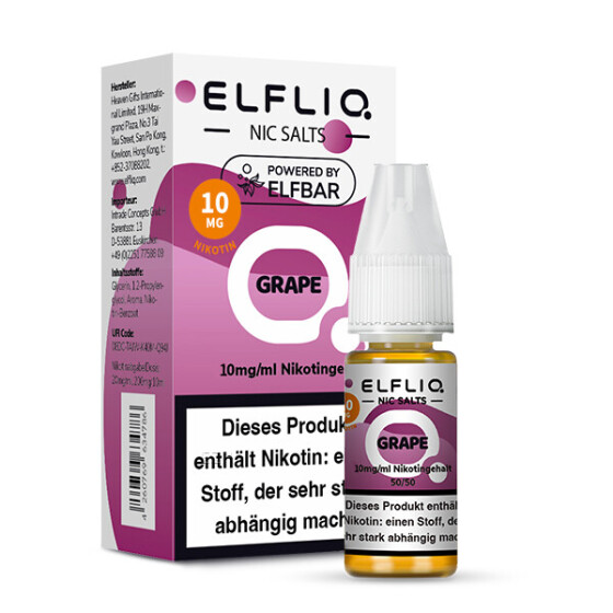 ELFBAR Elfliq 10ml - Grape 20mg