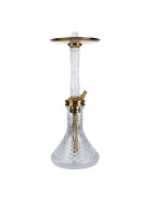 Jookah Edelstahl Shisha - Straight Flush - Gold/White