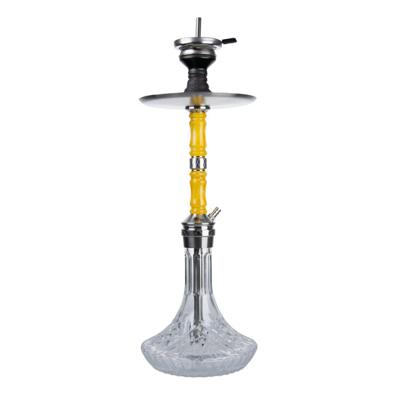 Jookah Edelstahl Shisha - Royal Flush - Steel/Yellow