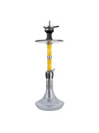 Jookah Edelstahl Shisha - Royal Flush - Steel/Yellow