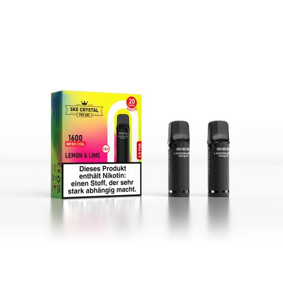 SKE Crystal Pro 800 - Lemon &amp; Lime - 2er Pack