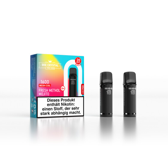 SKE Crystal Pro 800 - Fresh Menthol Mojito - 2er Pack