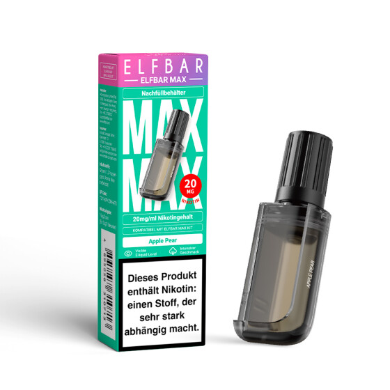Elf Bar Max Liquid Pod - Apple Pear - 10ml Nikotinsalz