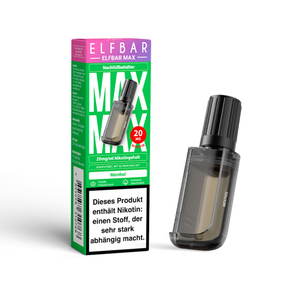 Elf Bar Max Liquid Pod - Strawberry Ice - 10ml Nikotinsalz