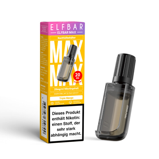 Elf Bar Max Liquid Pod - Triple Mango - 10ml Nikotinsalz