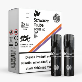 187 - Pod - 2er Pack - Schwarze Taube