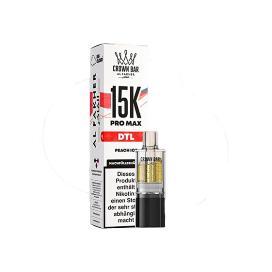 Al Fakher - Pro Max 15K DTL Pod 10ml - Peach Ice